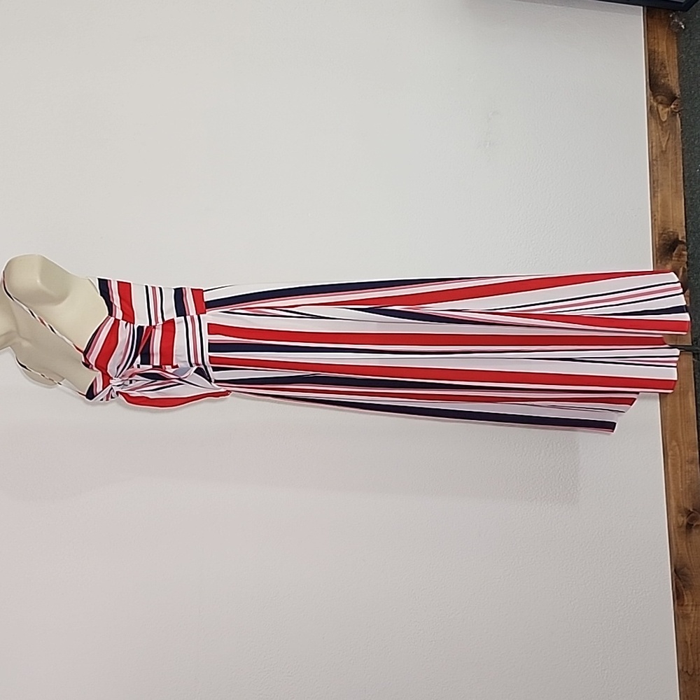 L'ATISTE Wide Leg Jumpsuit Patriotic Red Multi Size S - Picture 5 of 11
